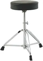 On-Stage MDT2 DrumFire Double-Braced Drum Throne, Chrome and Black