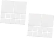 Cabilock 2sets Silicone Dehydrator Liner Sheets Reusable Easy-clean Non-stick Mats for Kitchen Fruits Veggies 12pcs*2