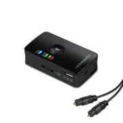 Bluetooth 5.3 Audio Transmitter for TV - aptX Low Latency, Dual Stream, Optic...