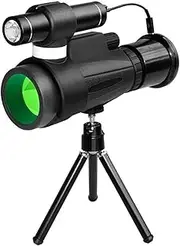 -Binoculars Entry-Level Telescope Black Night Vision Monocular Telescopes Night Vision Infrared Night Vision Scope 12-Port Dual Sized Scope monocular,for Indoor/Outdoor