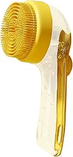 Dog Bath Brush - Shampoo Brush With Soap Dispenser - Massage Bath Brushes For Shedding Control, Soft Slicker Bristles, Detangles Mats, Ideal For Dogs, Cats, Puppies & Horses