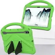 Protective Case Compatible with Samsung Galaxy Tab S9/Galaxy Tab S9 Wi-Fi SM-X710/Galaxy Tab S9 5G SM-X716B,Lightweight Sleeve with Kickstand, Handle and Strap, Shockproof Case(Green)
