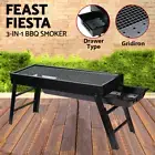 Barbecue Grills Foldable Camping Charcoal BBQ Outdoor Portable Smoker Grill Set