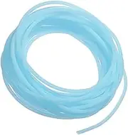 WEZCHUGHAOL Cord Sky Blue Rubber Cord Tube - 16ft Silicone Hollow Tubing 2mm OD 1mm ID for DIY Craft, Beading, Necklaces, Bracelets