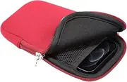 ZORSOME for iPhone 12 Mini,SE 2020,11 Pro,XS,X,8,6,6s Shockproof Phone Neoprene Sleeve Carry Bag Pouch with Neck Lanyard,5.4 Inch Red
