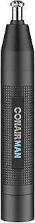 ConairMan Ear and Nose Hair Trimmer for Men, Cordless Lithium-Powered Trimmer, Patent 360 Bevel Blade for No Pull, No Snag Trimming Experience