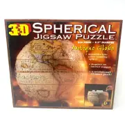 NEW Spherical 3D Jigsaw Puzzle By Buffalo Games World Antique Globe 530 Pieces