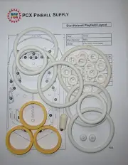 1978 Bally Evel Knievel Pinball Machine Rubber Ring Kit (home version)