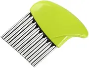 Potato Onion Slicers Wrinkled French Fries Salad Corrugated Cutting Chopped Knife Vegetable Cutter Kitchen Accessories,Green