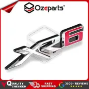 NEW XR6 Front Grille Badge Decal Emblem Logo Red "6" For Ford Falcon FGX