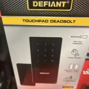 Electronic Touchpad Deadbolt Lock Entry Door Keyless Entry Matte Black (Sealed)