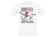 Nirvana Unisex Adult Nevermind Underwater T-Shirt (White) (XXL)