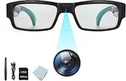 Camera Glasses Video Glasses HD 1080P Eyewear Spy Camera Video Camera Photo Video Camcorder for Meeting, Travel, Sports(Included 32G TF Card)