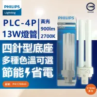 在飛比找momo購物網優惠-【Philips 飛利浦】3入 PL-C 13W 827 黃