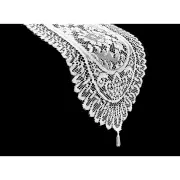 Logan White Lace Table Runner with Tassle 33 x 137 cm