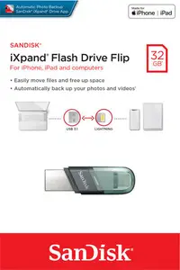 在飛比找露天拍賣優惠-SanDisk 32GB 32G iXpand Flip O