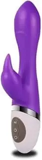 Strong shock silent 10 modes strong bullet stick portable soft silicone ball personal bullet massage stick female pleasure electric waterproof bullet set fast delivery mini size (purple)
