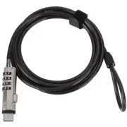 Laptop Cable Locks Combination Cable Lock 4 Digital Password Security Anti Theft