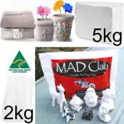 BULK 2kg 5kg WHITE Air Drying Modelling Clay Model Hardening Dry Kids Art Craft