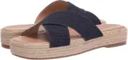 Lucky Brand Gayte Slides Women's US 6 Peacoat Espadrille Platform Sandal KHD539