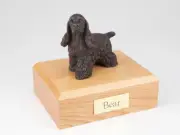 Bronze Cocker Spaniel Pet Funeral Cremation Urn Avail in 3 Diff Colors & 4 Sizes