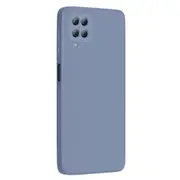 MCC For Samsung Galaxy A12 Soft Liquid Silicone Shockproof Case Cover A125 [Grey Purple]