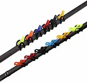 4 pcs Fishing Rod Hook Keeper with 4 colors, Fish Lure Bait Holder Plastic Fishing Pole Hook Keeper Fish Accessories Tools