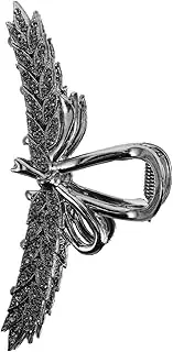 HAPINARY Metallic Bow Hair Claw Clip for Women Fashionable Decorative Hair Accessory Versatile Ponytail Holder for Parties Daily Use Design