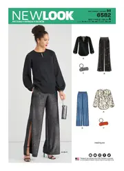 New Look Pattern 6582 Pants, Top and Clutch