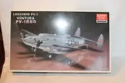 1/72 Scale Academy, Lockheed PV-1 Ventura Airplane Model Kit #1614 BN Open Box