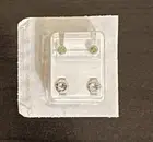 New Peridot Sterilized 4 mm Stainless Surgical Steel Ear Piercing Stud By Studex