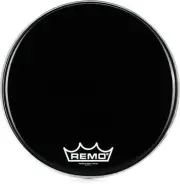 Remo Powermax Ebony Crimplock Bass Drumhead - 20 inch (5-pack) Bundle