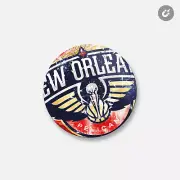 New Orleans Pelicans NBA | 4'' X 4'' Round Decorative Magnet