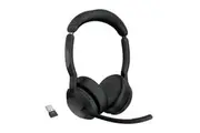 Jabra Evolve2 55 USB A Stereo Teams Active Noise Cancellation, Link 380 Bluetooth Adapter ,30m Wireless Range, 18 Hours Battery Life