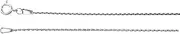 [JewelryWeb] 14k White Gold Teen Wheat Chain Necklace 18 Chain-Necklace for Women and Men