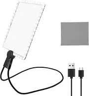 Hands Free Magnifying Glass 5X Dimmable Neck Wear Magnifier Square LED Magnifying Glass Full Book Page Reading Magnifier Multifunctional Lighted Magnifier for Seniors