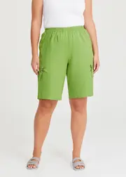 [TS] Taking Shape Linen Bamboo Bermuda Short Size 12 in Cactus Green - Plus Size Women's Clothing Cactus Green