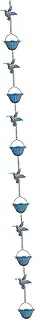 Rain Chain Gutters Downspouts Decorative Outdoor Decor Simple Hanging Mounting Yard Pouring Cups Rainwater Catcher Rainchain