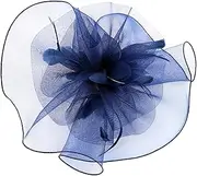 [Healeved] Women Fascinator Tea Party Hat with Mesh Veil and Plume Elegant Headband Accessory for Weddings Birthdays and Banquets Comfortable and Stylish Design for Special Occasions