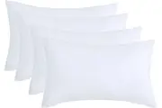 Luxury Plush Down Microfibre Medium Firm Pillows - 4 Pack