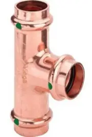 Viega PROPRESS WATER REDUCING TEE 1600kPa Copper- 50x50x20mm Or 50x50x25mm