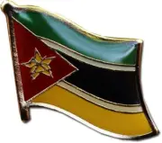 Wholesale Pack of 50 Mozambique Country Flag Bike Hat Cap lapel Pin