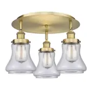Innovations Lighting 916-3C-10-18 Bellmont Flush Bellmont 3 Light - Brass