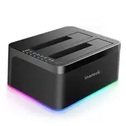 RGB Hard Drive Docking Station with Offline Clone, for 2.5 and SATA to USB 3.0