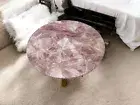 Natural Rose Quartz Coffee table/ Stone Table Handmade Furniture For Home Decor