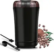 Coffee Grinder Electric, Espresso Coffee Bean Spices Grinder, Coffee Blade Grinders with Cleaning Brush, 150W One Touch Portable Grinder, for Coffee Bean, Spices, Herbs, Nuts, Grains