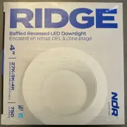 NDR Ridge 4" LED Recessed LED Downlight, Dimmable Color Select Wet Rated
