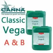 Hydroponics CANNA Classic Vega A&B 2x5L Holland Profrssional Grow Nutrient