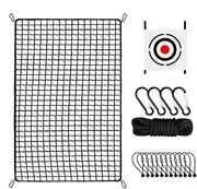 Golf Driving Net | Practice Simulator for Ball Swing Training | Backyard Golf Barrier Net with Target Cloth for Indoor, Outdoor, Garden