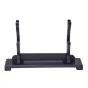 Black Wood Samurai Sword Holder Stand Katana Tanto Display Rack Bracket L 2 Tier